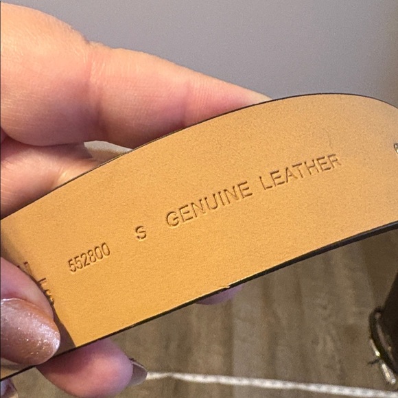 Michael Michael Kors Genuine Leather Black Stud Detail Belt size S main image 7